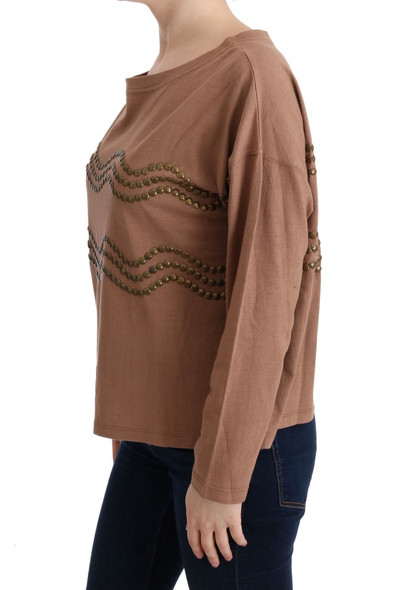 Brown Cotton Studded Sweater Brown Cotton Studded Sweater