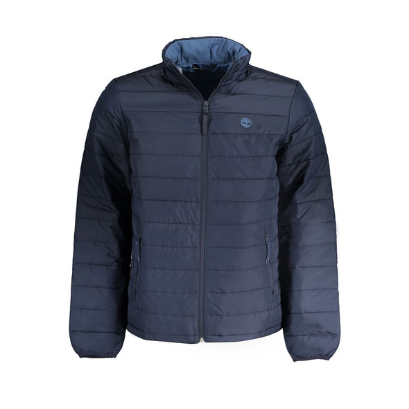 Timberland Blue Polyester Jacket Timberland Blue Polyester Jacket