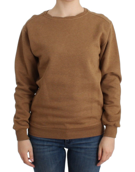 Brown Crewneck Cotton Sweater Brown Crewneck Cotton Sweater
