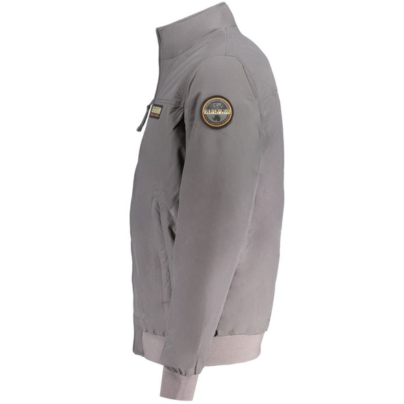 Napapijri Gray Polyamide Jacket Napapijri Gray Polyamide Jacket