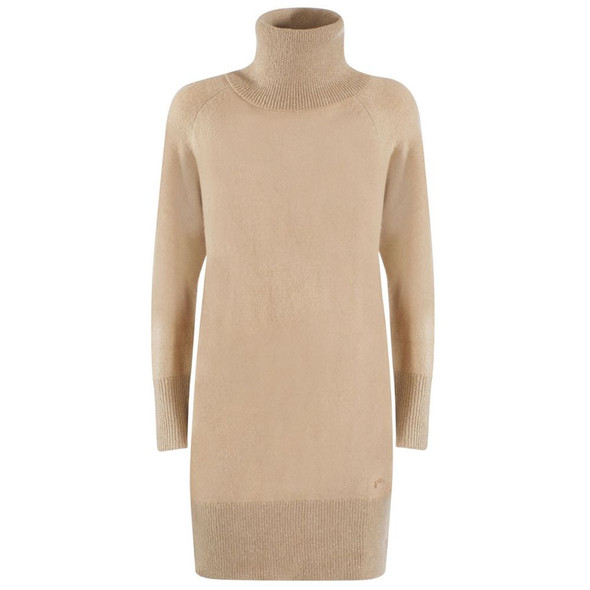 Beige Viscose Dress Beige Viscose Dress