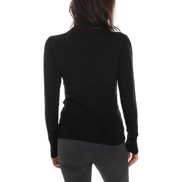 Black Viscose Sweater YE-13715 Black Viscose Sweater YE-13715