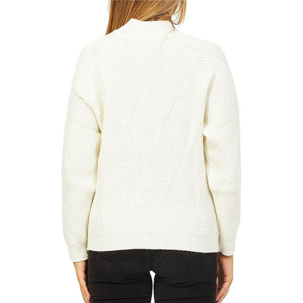White Acrylic Women Sweater White Acrylic Women Sweater