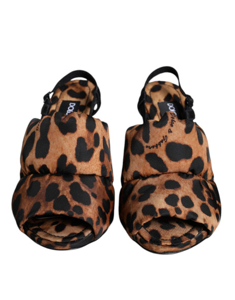 Brown Leopard Keira Slingback Sandals Shoes Brown Leopard Keira Slingback Sandals Shoes
