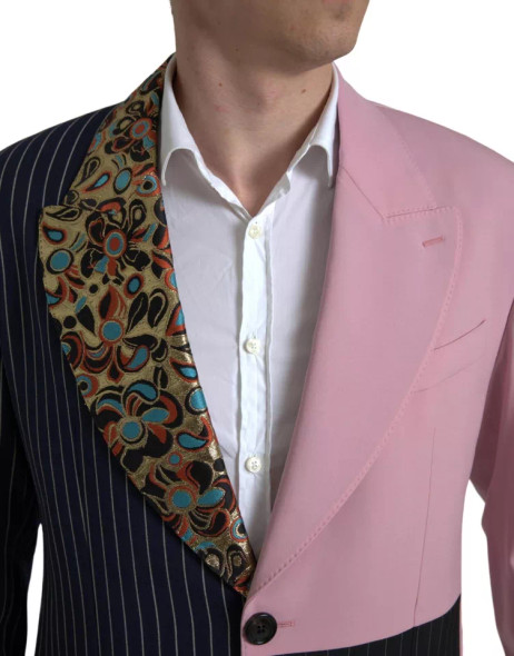 Dolce & Gabbana Multicolor Patchwork Single Breasted Blazer Dolce & Gabbana Multicolor Patchwork Single Breasted Blazer