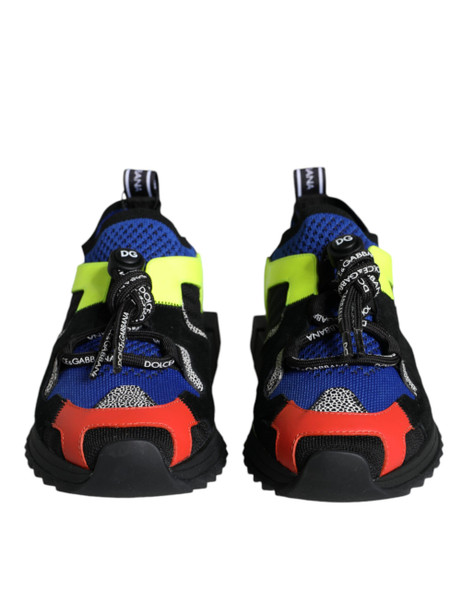 Dolce & Gabbana Multicolor Mesh Sorrento Trekking Sneakers Shoes Dolce & Gabbana Multicolor Mesh Sorrento Trekking Sneakers Shoes