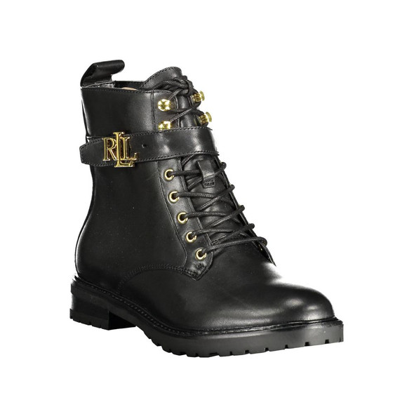 Black Leather Women Boot RA-14636 Black Leather Women Boot RA-14636