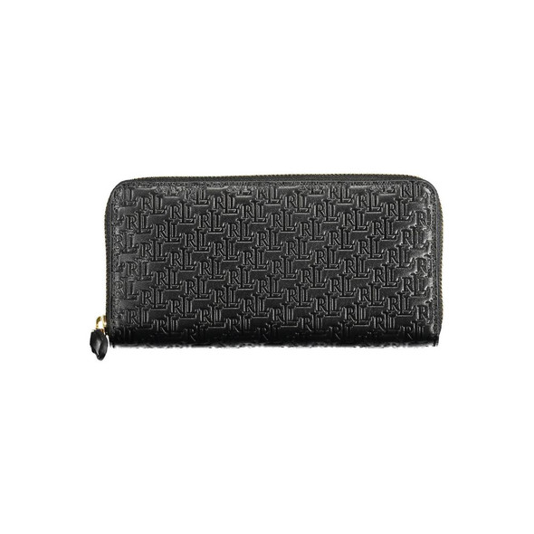 Ralph Lauren Black Leather Wallet RA-15035 Ralph Lauren Black Leather Wallet RA-15035