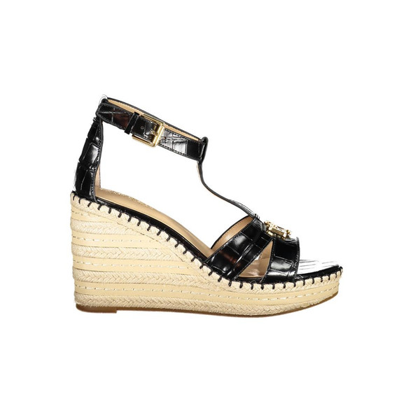 Black Polyester Sandal Black Polyester Sandal
