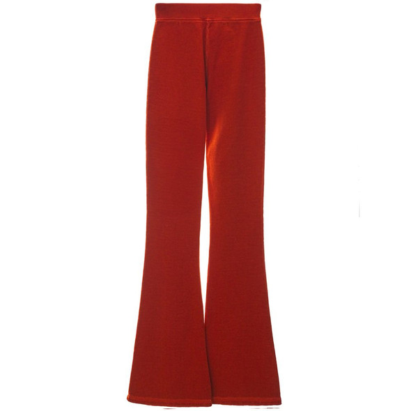 Red Cotton Flared Pant Red Cotton Flared Pant