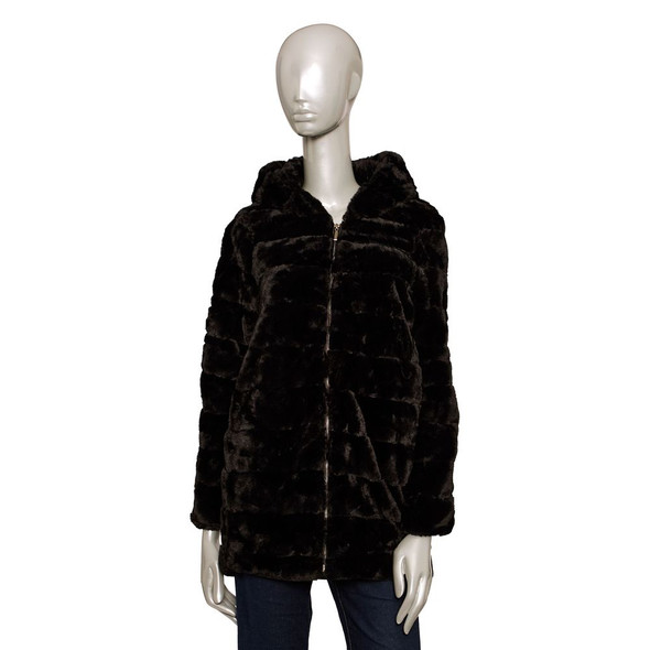 Black Polyester Women Jacket BA-24579 Black Polyester Women Jacket BA-24579