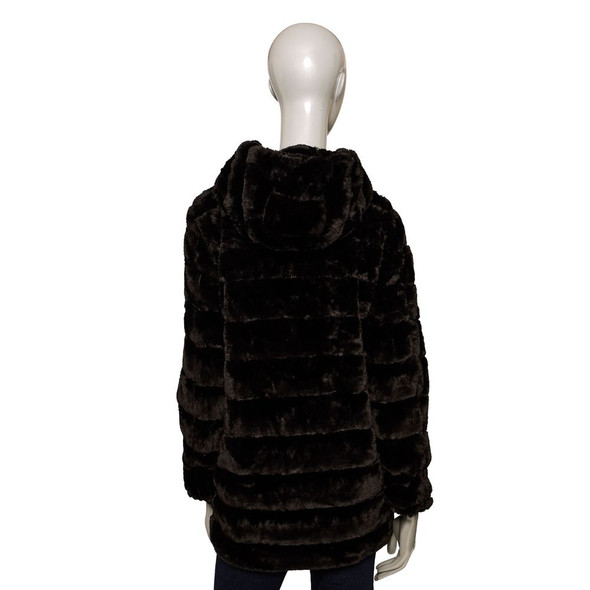 Black Polyester Women Jacket BA-24579 Black Polyester Women Jacket BA-24579
