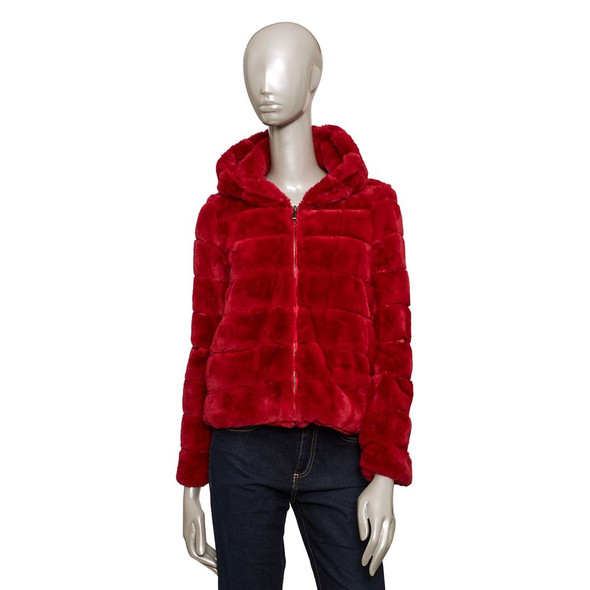Red Polyester Women Jacket BA-24578 Red Polyester Women Jacket BA-24578
