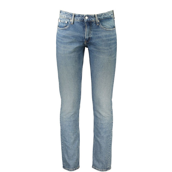 Calvin Klein Blue Cotton Jeans & Pant CA-27249 Calvin Klein Blue Cotton Jeans & Pant CA-27249