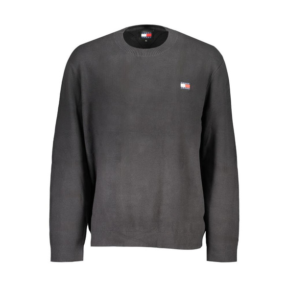 Tommy Hilfiger Black Cotton Sweater Tommy Hilfiger Black Cotton Sweater