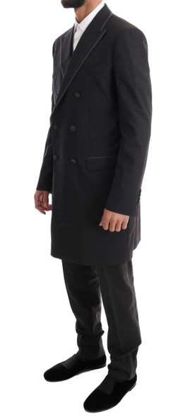 Gray Wool Stretch 3 Piece Two Button Suit Gray Wool Stretch 3 Piece Two Button Suit