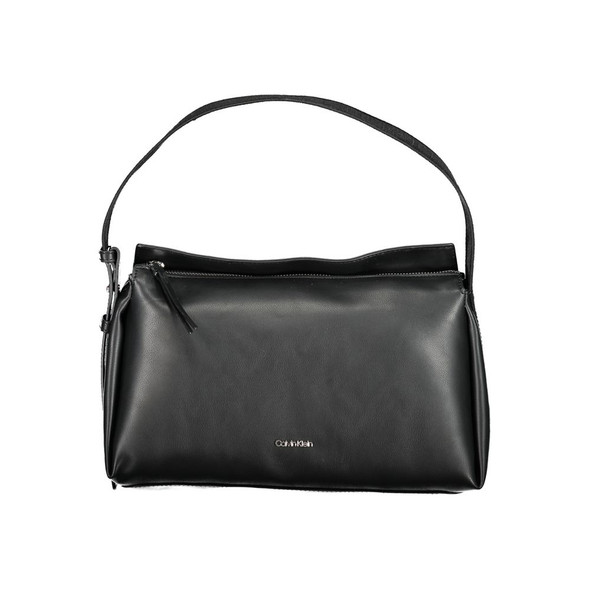 Black Polyester Handbag CA-30764 Black Polyester Handbag CA-30764