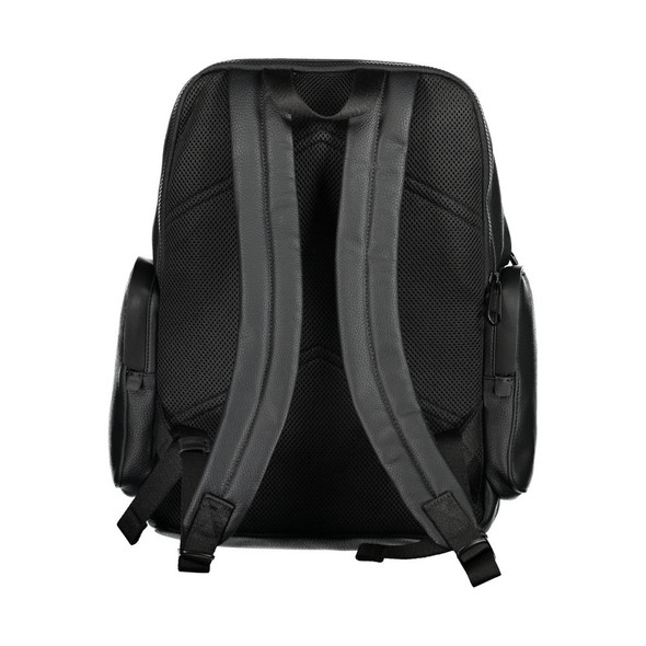 Calvin Klein Black Polyester Backpack CA-30802 Calvin Klein Black Polyester Backpack CA-30802