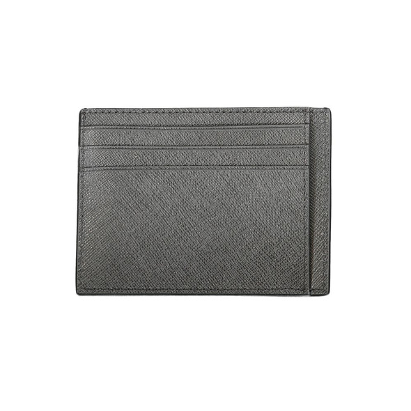 Black Leather Wallet CA-30828 Black Leather Wallet CA-30828