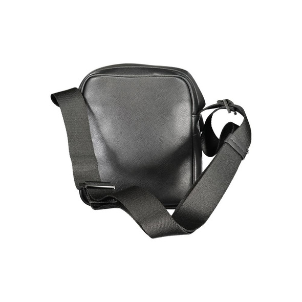 Black Polyester Shoulder Bag CA-30955 Black Polyester Shoulder Bag CA-30955