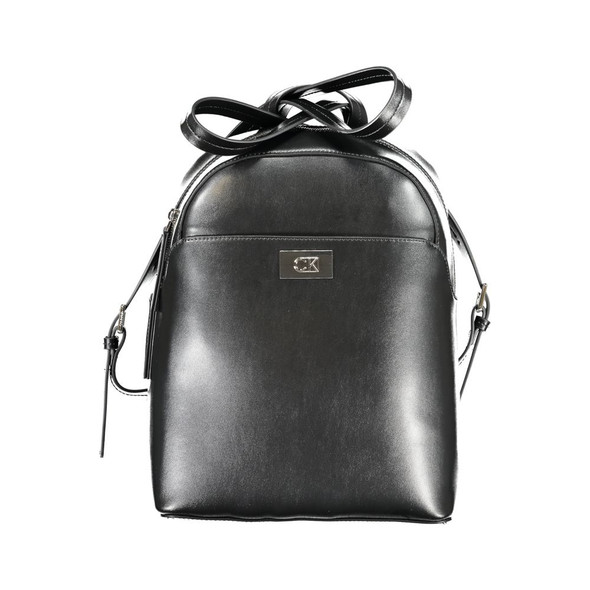 Calvin Klein Black Polyester Backpack CA-30964 Calvin Klein Black Polyester Backpack CA-30964