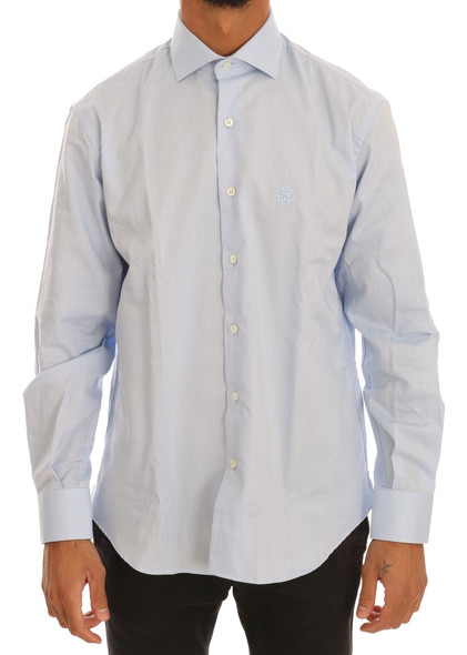 Light Blue Cotton Slim Fit Dress Shirt Light Blue Cotton Slim Fit Dress Shirt