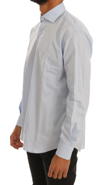 Light Blue Cotton Slim Fit Dress Shirt Light Blue Cotton Slim Fit Dress Shirt