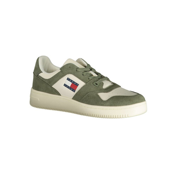 Tommy Hilfiger Green Polyester Sneaker Tommy Hilfiger Green Polyester Sneaker