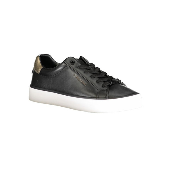 Black Polyester Sneaker CA-31282 Black Polyester Sneaker CA-31282
