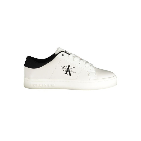 White Polyester Sneaker CA-31286 White Polyester Sneaker CA-31286