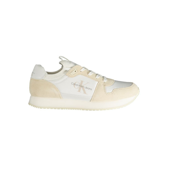 White Polyester Sneaker CA-31288 White Polyester Sneaker CA-31288