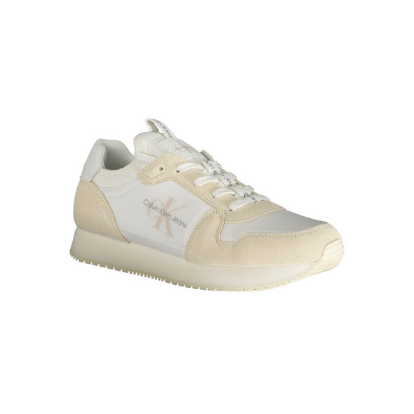 White Polyester Sneaker CA-31288 White Polyester Sneaker CA-31288