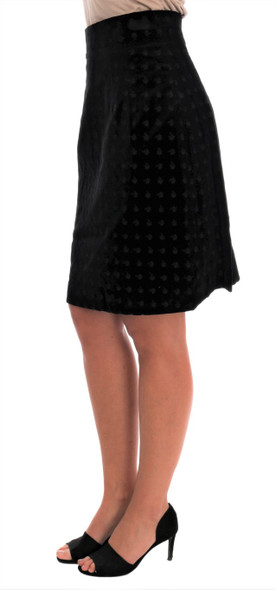 Dolce & Gabbana Dark Green Baroque Velvet Pencil Skirt Dolce & Gabbana Dark Green Baroque Velvet Pencil Skirt