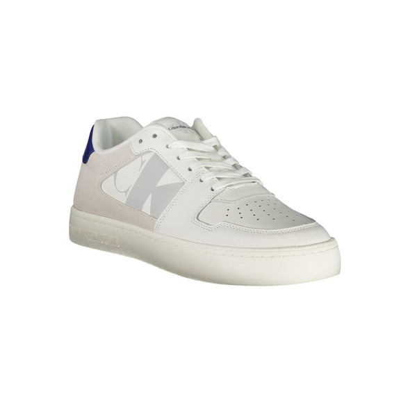 Calvin Klein White Leather Mens Sneaker Calvin Klein White Leather Mens Sneaker