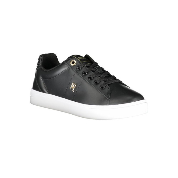 Black Polyester Sneaker TO-31486 Black Polyester Sneaker TO-31486