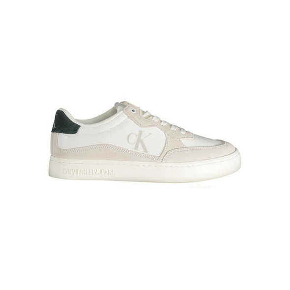 Calvin Klein White Leather Men Sneaker Calvin Klein White Leather Men Sneaker