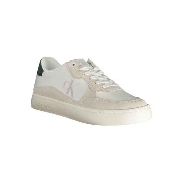 Calvin Klein White Leather Men Sneaker Calvin Klein White Leather Men Sneaker
