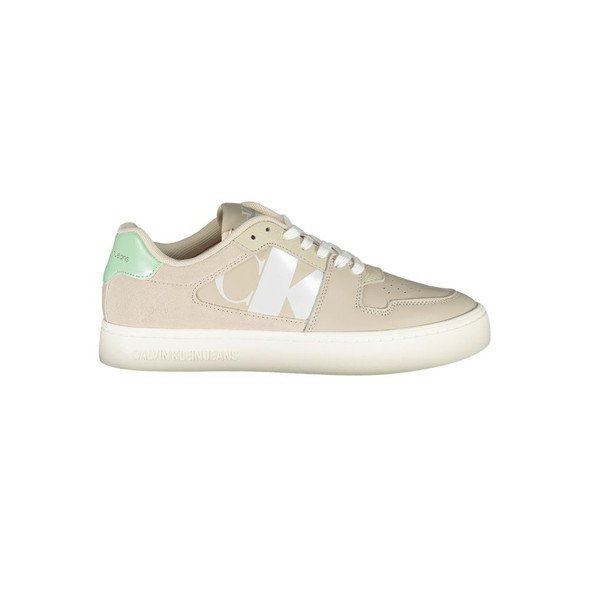 Beige Polyester Sneaker CA-31481 Beige Polyester Sneaker CA-31481