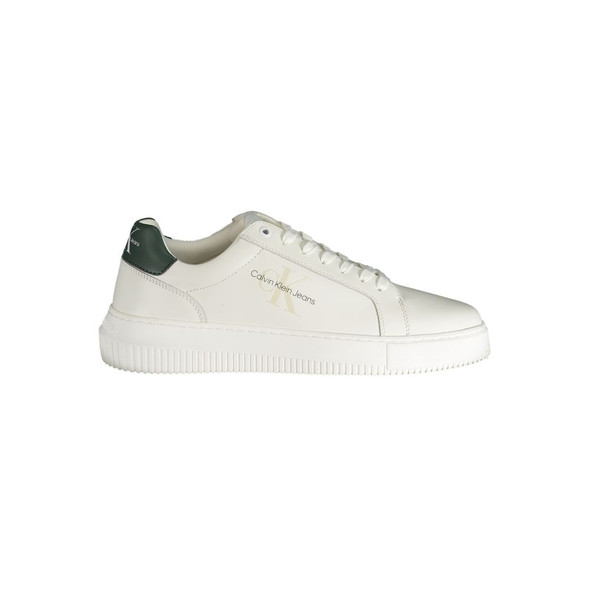 White Polyester Sneaker CA-31494 White Polyester Sneaker CA-31494