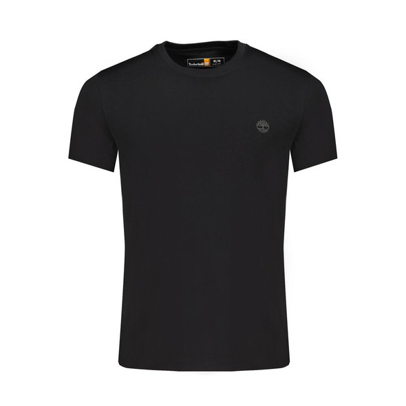 Timberland Black Cotton Men T-Shirt Timberland Black Cotton Men T-Shirt