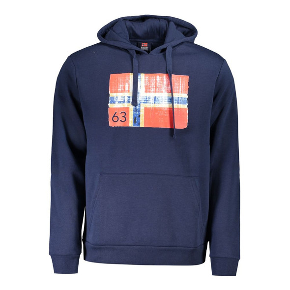 Blue Cotton Mens Hoodie Blue Cotton Mens Hoodie