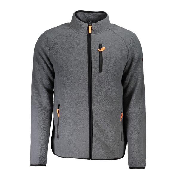 Gray Polyester Men Sweater Gray Polyester Men Sweater