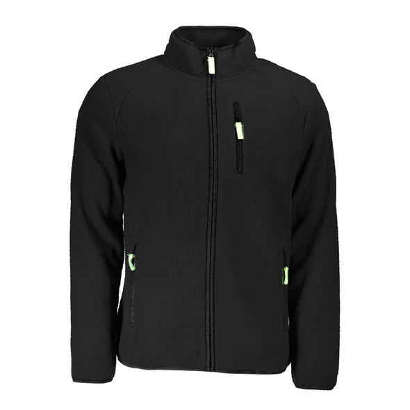 Black Polyester Men Sweater Black Polyester Men Sweater