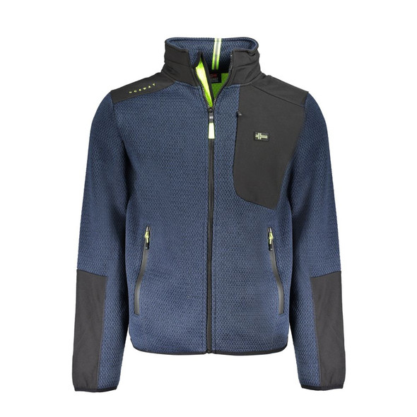 Blue Polyester Men Jacket NO-31839 Blue Polyester Men Jacket NO-31839