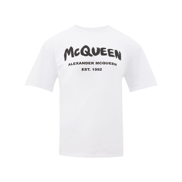 Alexander McQueen White Cotton T-Shirt Alexander McQueen White Cotton T-Shirt