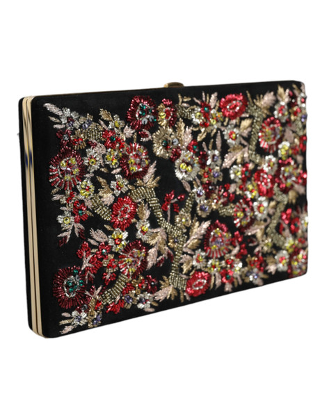 Multicolor Floral Gold Frame Clutch Evening Purse Bag Multicolor Floral Gold Frame Clutch Evening Purse Bag