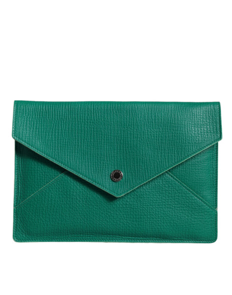 Green Leather Handbag Clutch Mini Purse Pouch Tablet Case Green Leather Handbag Clutch Mini Purse Pouch Tablet Case