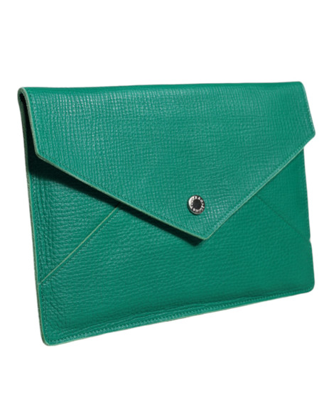 Green Leather Handbag Clutch Mini Purse Pouch Tablet Case Green Leather Handbag Clutch Mini Purse Pouch Tablet Case