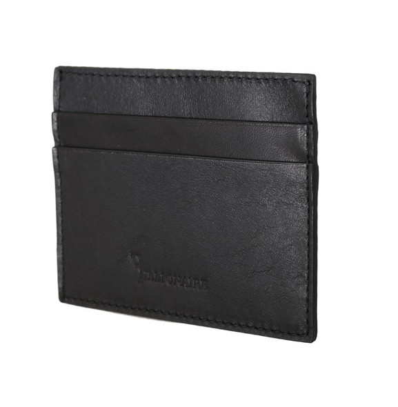 Black Leather Cardholder Wallet Black Leather Cardholder Wallet