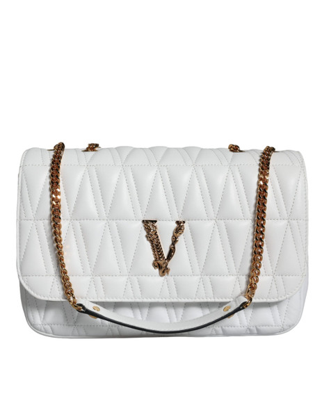 White Mini Nappa Leather Crossbody Shoulder Bag White Mini Nappa Leather Crossbody Shoulder Bag